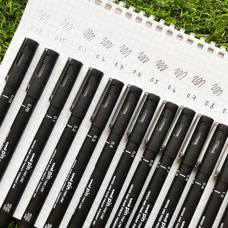 Uni Ball Pin Fine Line Drawing Pens 