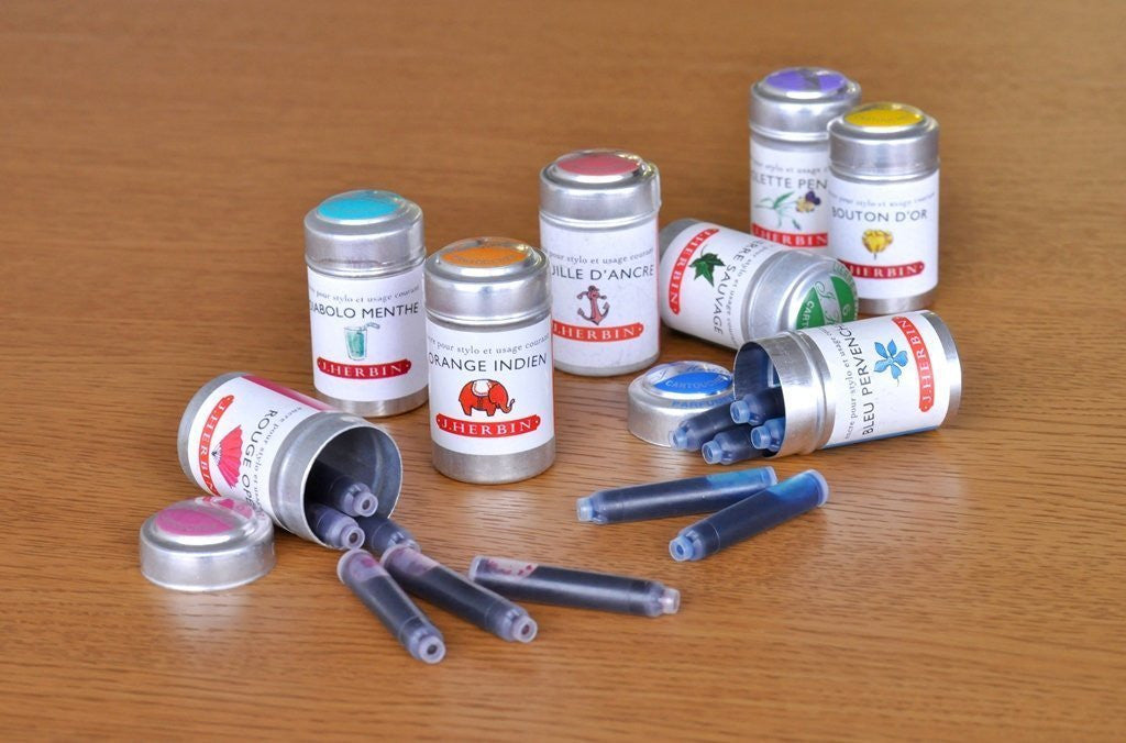 J.Herbin Fountain Pen Ink Cartridges (Pack of 6)
