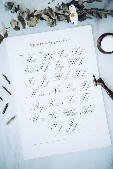 Byhandarts Copperplate Calligraphy Practice Sheets