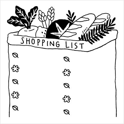 MIDORI Paintable Stamp // Shopping List