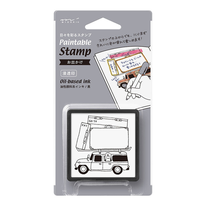MIDORI Paintable Stamp // Road Trip