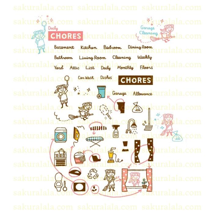 365™ Clear Stamp: Chores