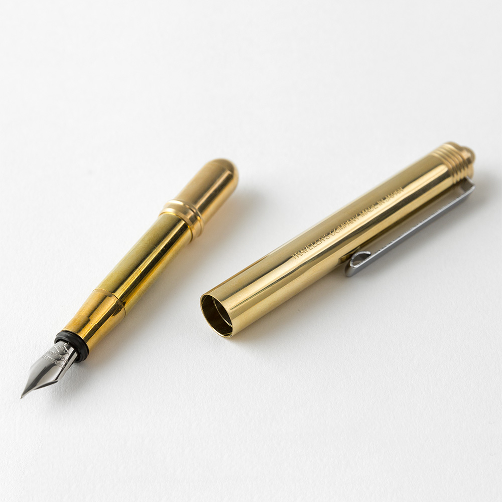TRAVELER'S COMPANY Brass Fountain Pen — Stickerrific