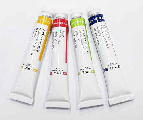 Alpha Artists Watercolors in 7.5ml Tube