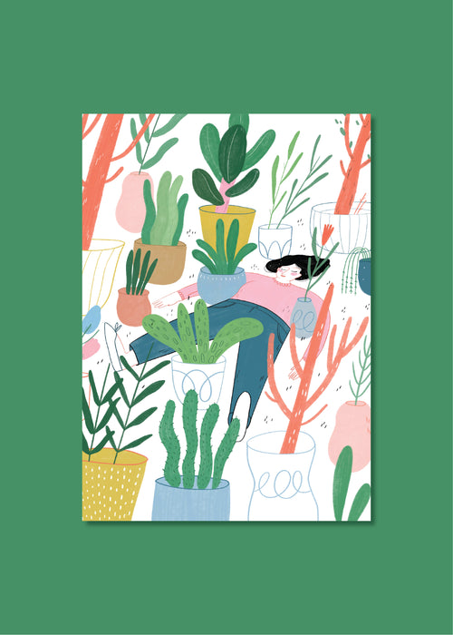 Ke ai de ke Garden Series Postcard // Plant Friends