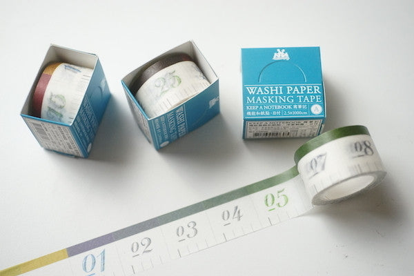[CLEARANCE] KEEP A NOTEBOOK Washi Paper Masking Tape // Ruler