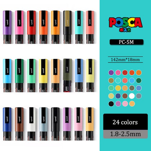Uni POSCA Paint Marker Pen Set of 15 - Medium 1.8~2.5mm – Yo! Baby Shop