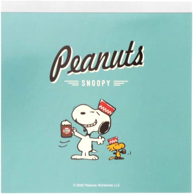 Peanuts Snoopy Square Memo Pad // American Taste Blue