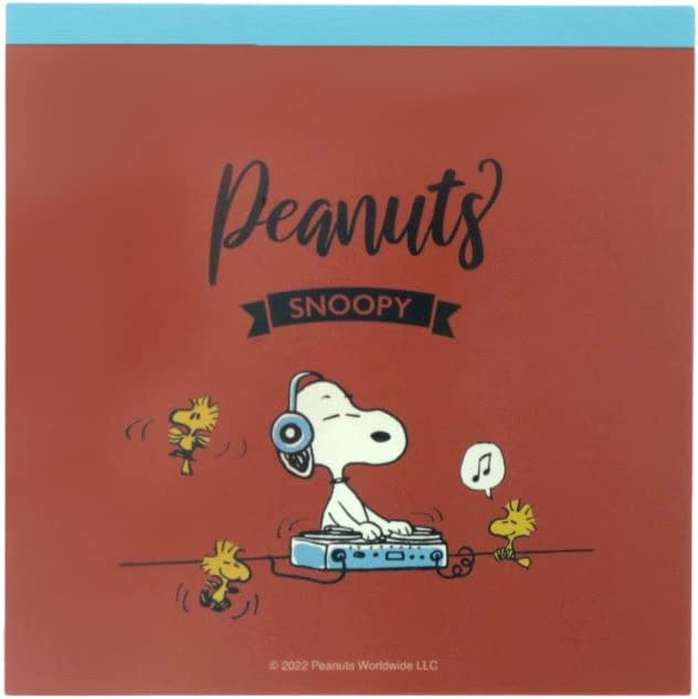 Peanuts Snoopy Square Memo Pad // American Taste Red