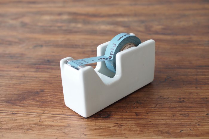 Classiky White Porcelain Tape Dispenser