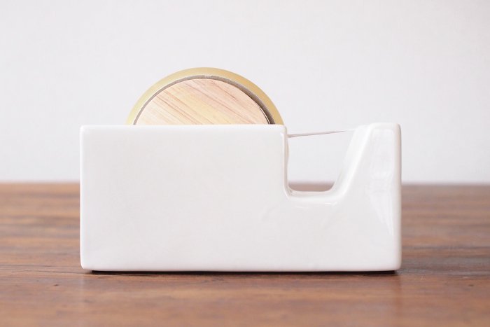 Classiky White Porcelain Tape Dispenser