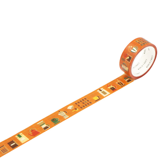 World Craft Foiled Washi Tape / With Coffee