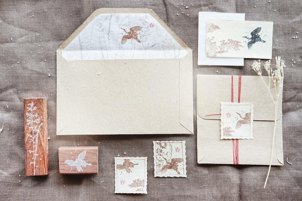 Jieyanow Atelier - Frames Rubber Stamp // Postal Stamp