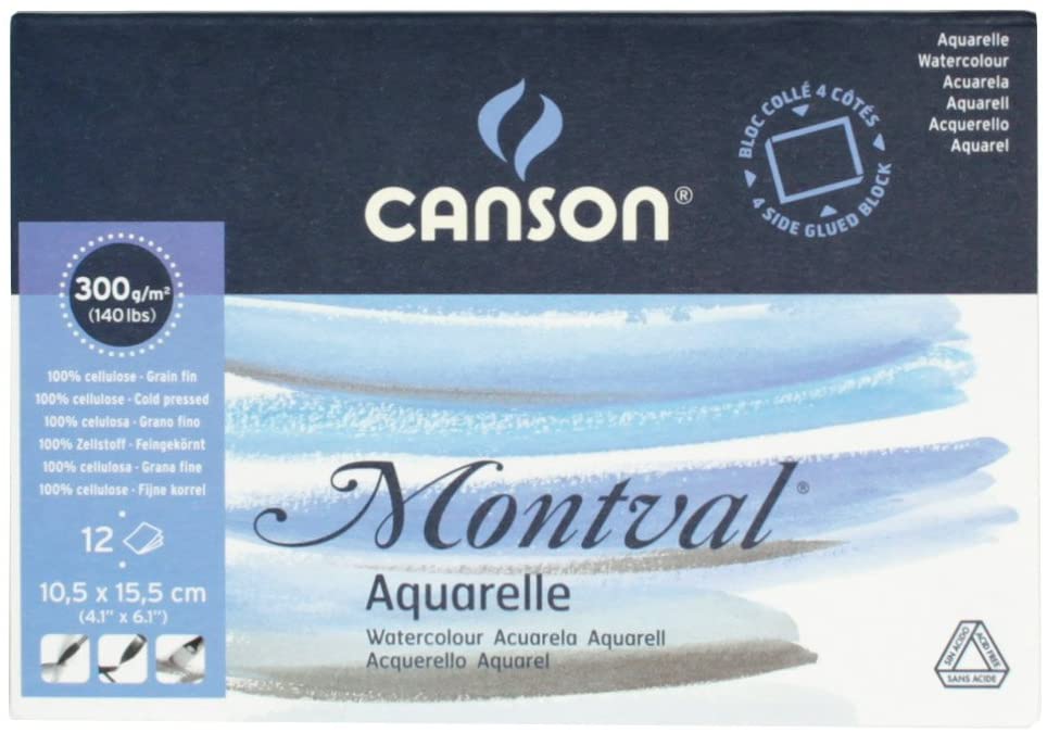 Canson Montval Watercolor 4 Side Glue Pad