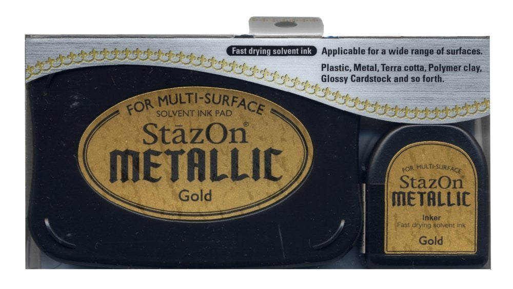 StazOn Metallic Gold Ink Pad / Large
