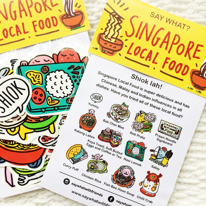 Say What? | Singapore Shiok Food Sticker Pack