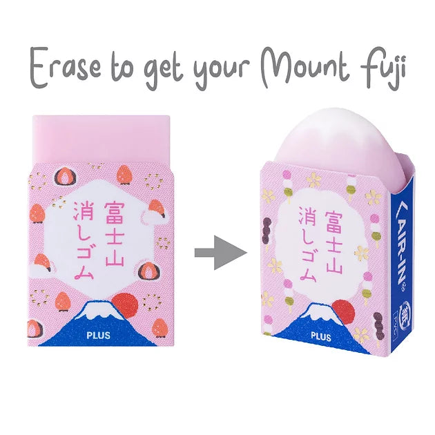 [LIMITED EDITION] PLUS Air-In Mount Fuji Eraser Sakura Cherry Blossom Series