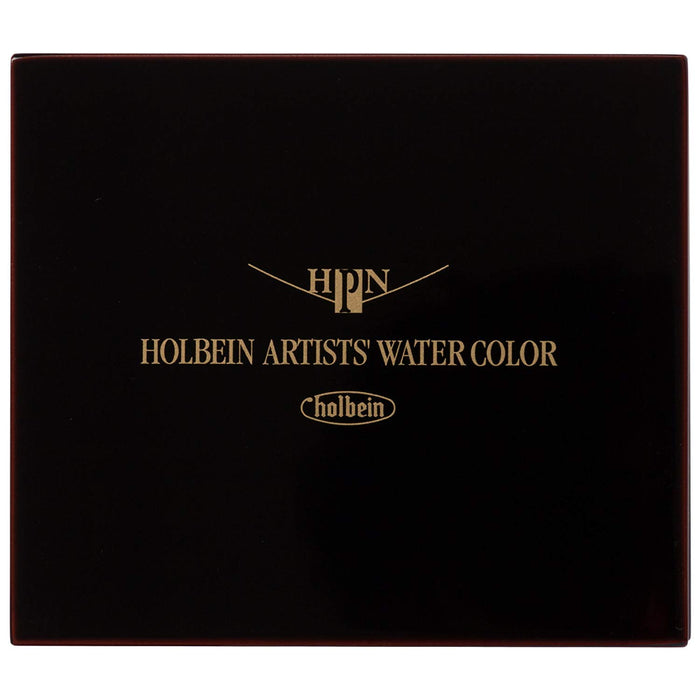 Holbein Artist's Palm Box Plus Watercolors in Half Pans (48)