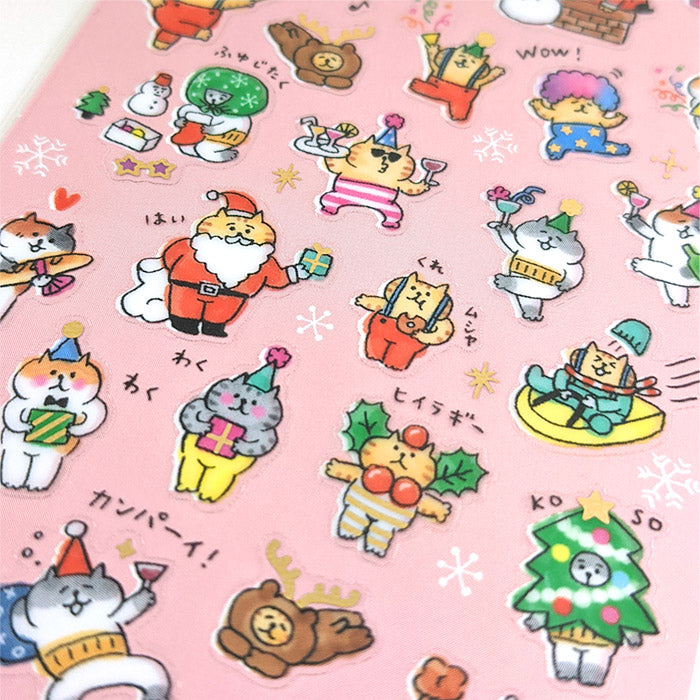 Mind Wave Christmas Stickers // Gorogoro Nyansuke Party