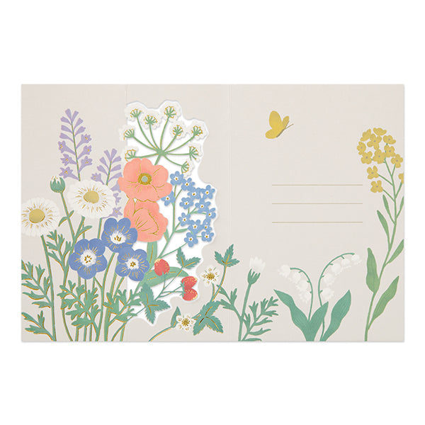 MIDORI Decorative 3D Greeting Card // Wild Flower