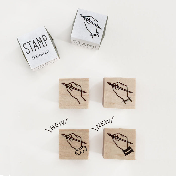 Writing Pen Rubber Stamp
