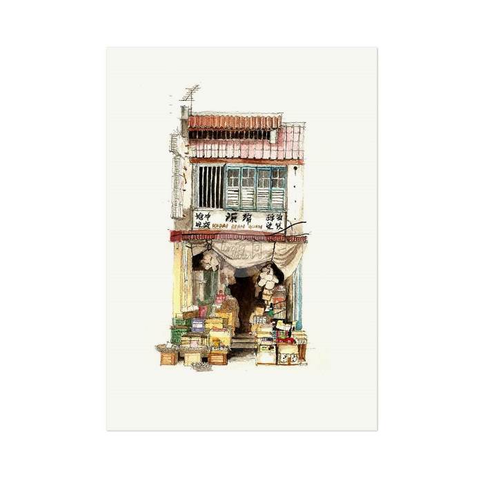Lorongandlane Penang Shophouse Art Print // Shop 1