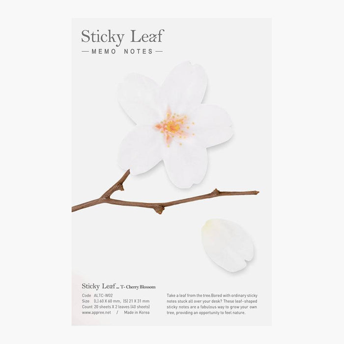 Appree Tracing Paper Sticky Note // Cherry Blossom White (M)