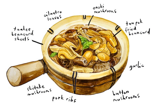 Malaysian Food Postcard | Bakuteh (Meat Bone Tea)