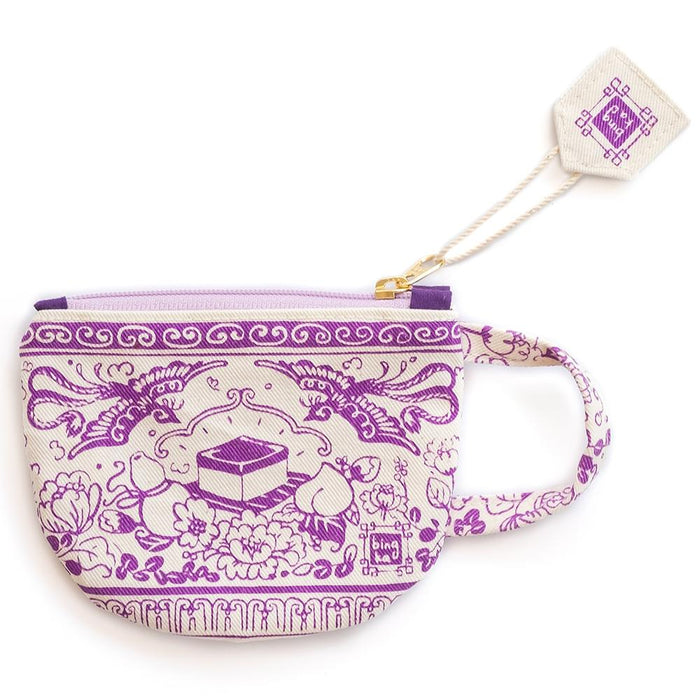 Bingka Tea Cup Coin Pouch | Purple