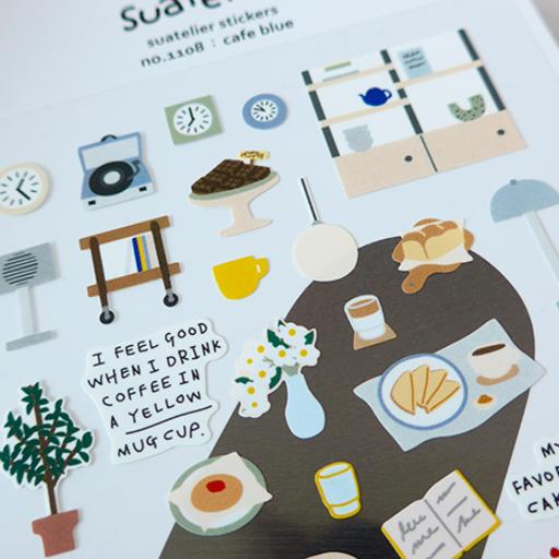 Suatelier Stickers | Café Blue