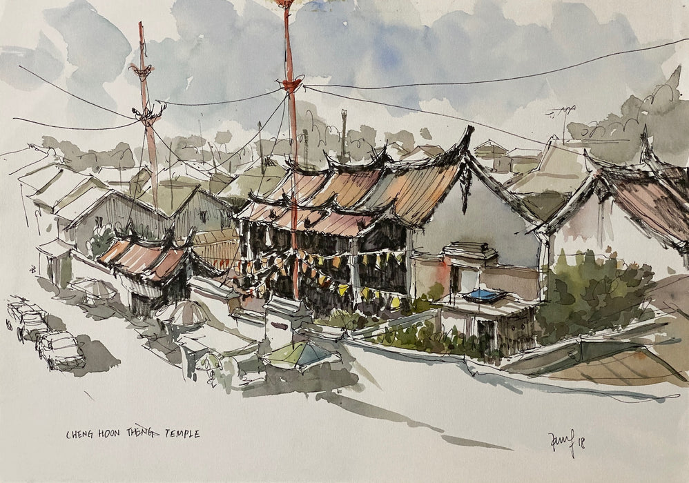 Cheng Hoon Theng Temple Postcard by Brian Tai
