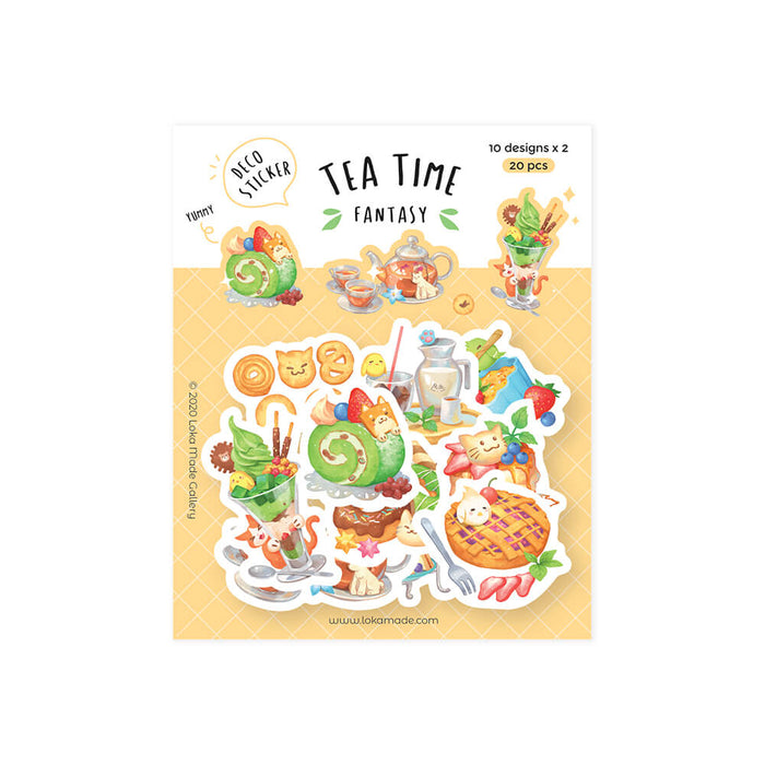 Loka Made Flake Sticker: Tea Time Fantasy