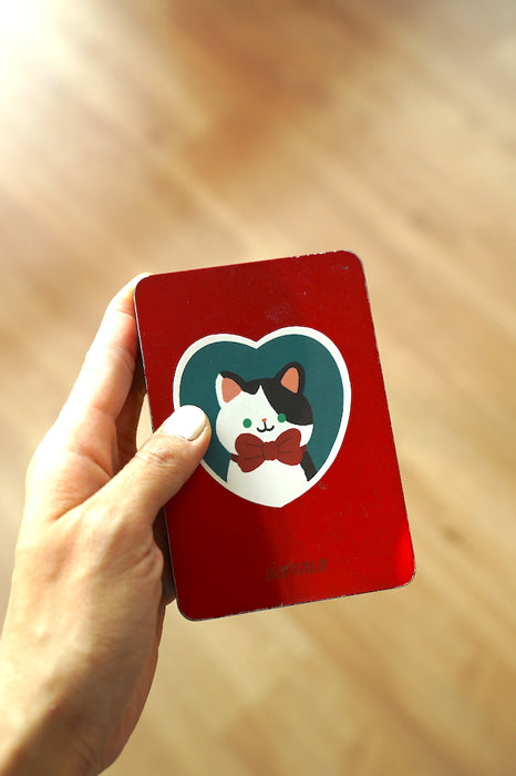 Stickerrific Cats Heart Laptop Sticker (Waterproof)