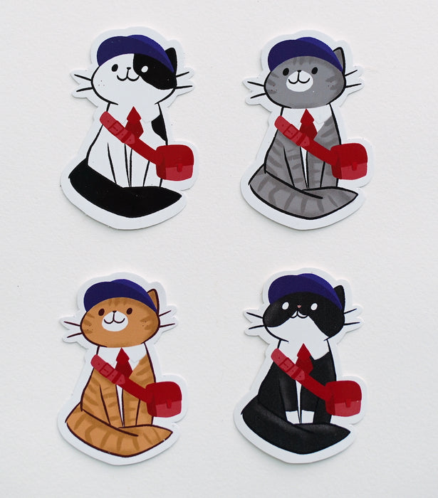 Stickerrific Postal Cats Waterproof Laptop Stickers