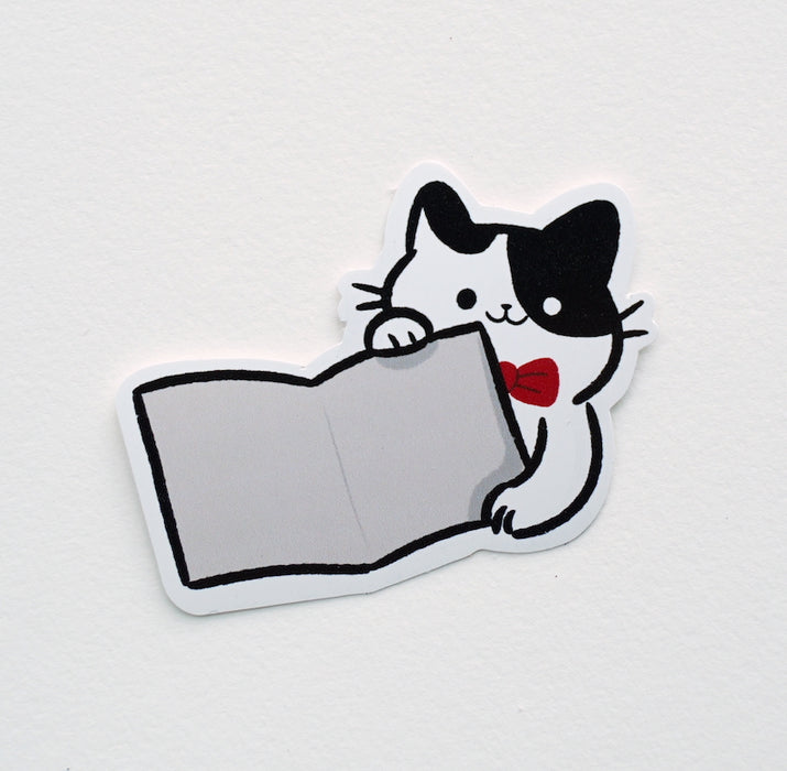 Han Cat Waterproof Book Label Laptop Sticker