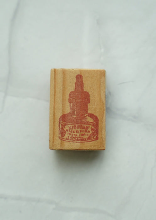 Ink Bottle Rubber Stamp