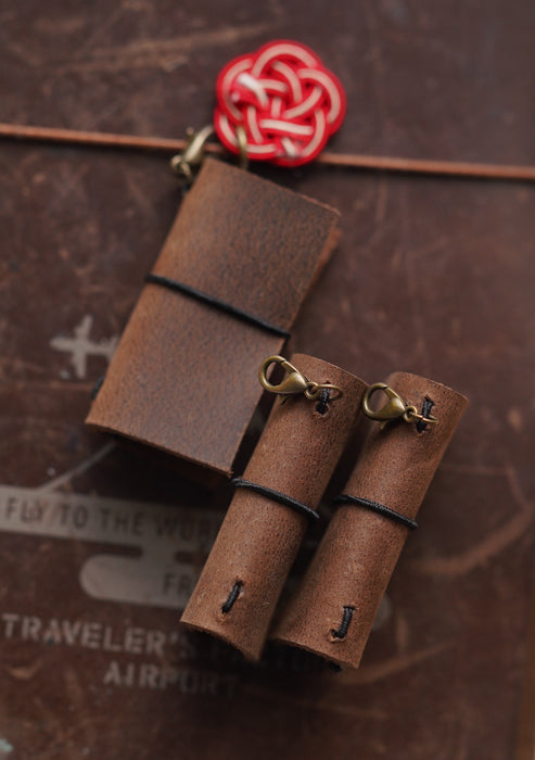Mini Leather Notebook Charm