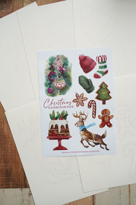 Art With Stickerrific: Christmas Coloring Pages