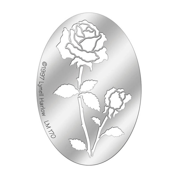 Oval Rose Stencil