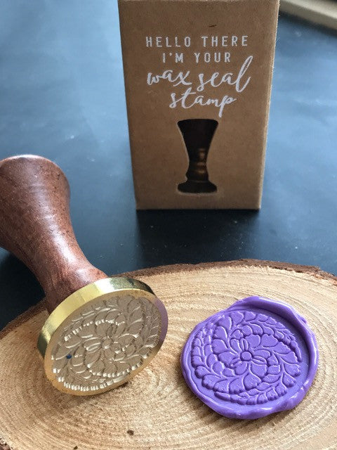 Flower Wheel Wax Seal Stamp