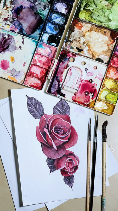 PAINT WITH US Printable: Roses