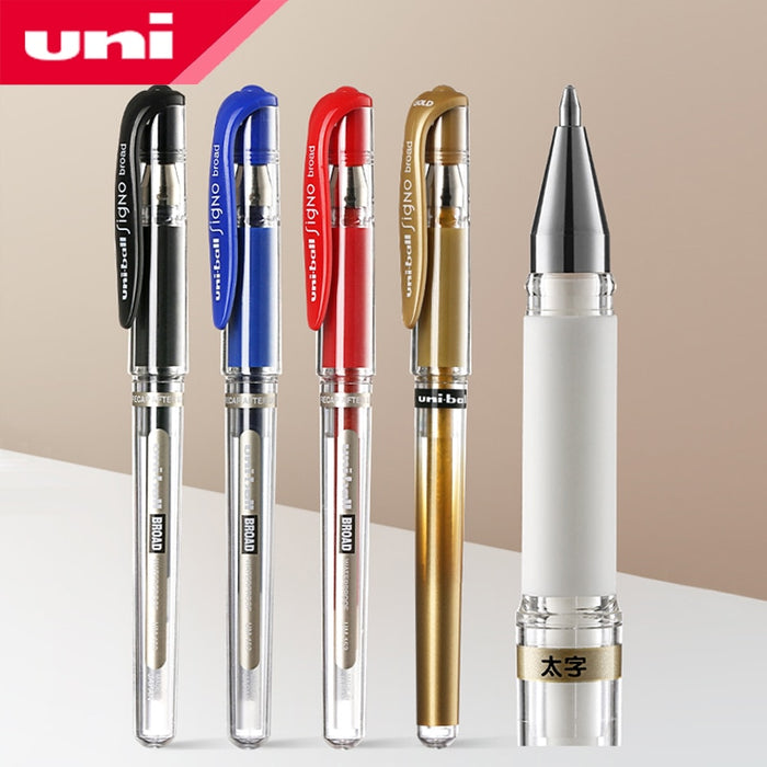 Uni-Ball UM 153 Signo Broad Point Gel Pen - White - Pack of 3, Limited  Edition