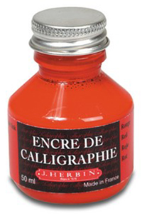 J Herbin Encre De Calligraphie Red / 50ml