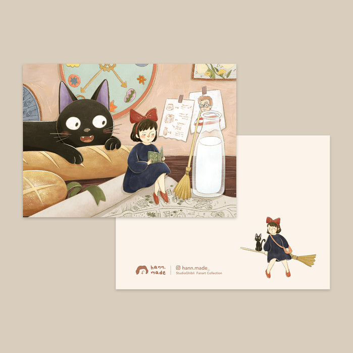 Hann.made Studio Ghibli Series Postcard // Kiki's Delivery Service