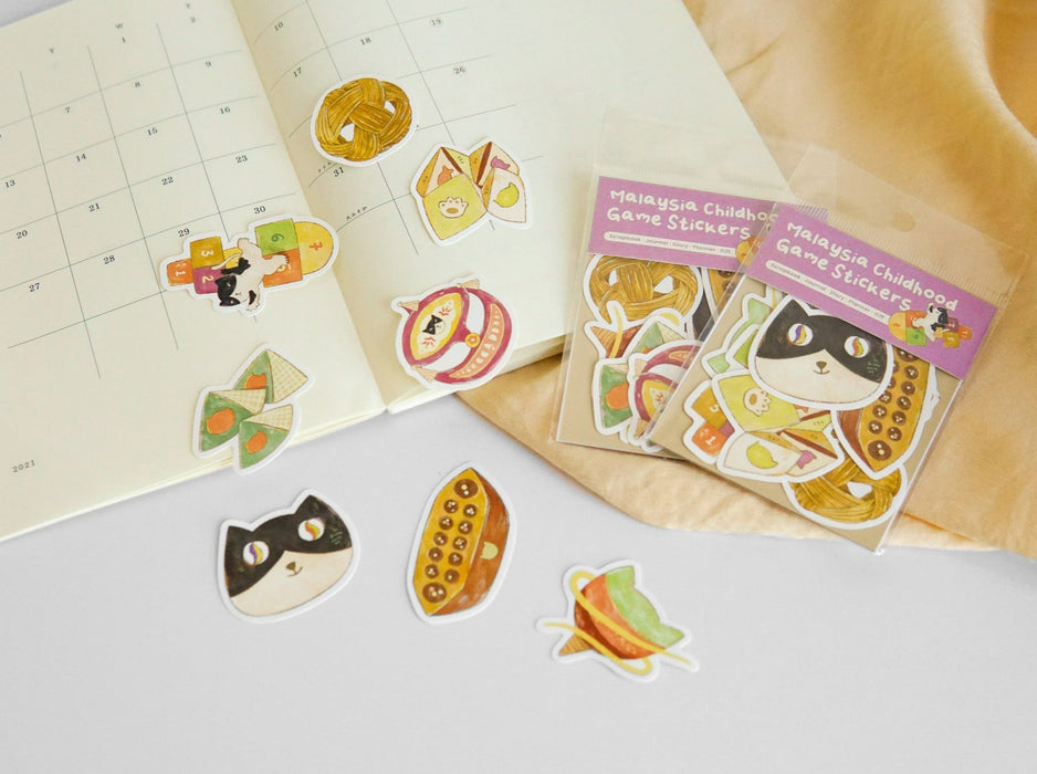 Hann.made Sticker Pack //  Malaysia Traditional Game