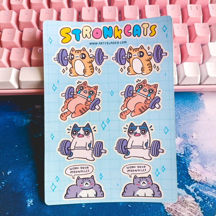 Artsy Jadey Sticker Sheet // Stronk Cats
