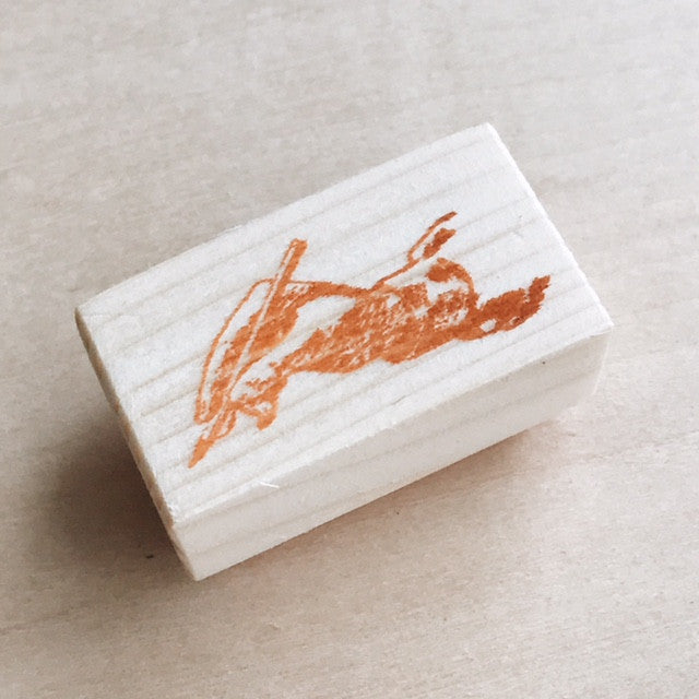 Hand with Pen Rubber Stamp I