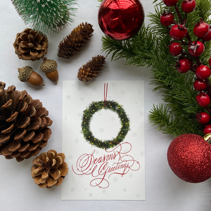 Byhandarts Greeting Card // Christmas Postcard Set