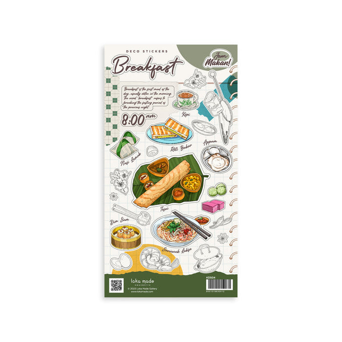 Loka Made Sticker Sheet: Jom Makan Breakfast!