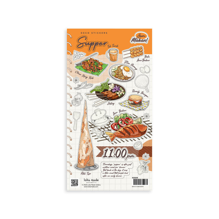 Loka Made Sticker Sheet: Jom Makan Supper!